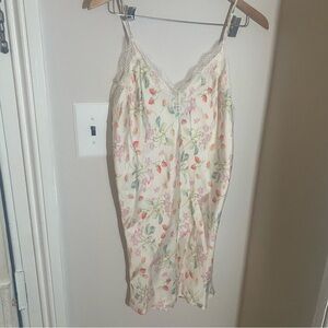 Victoria Secret Strawberry printed slip dress